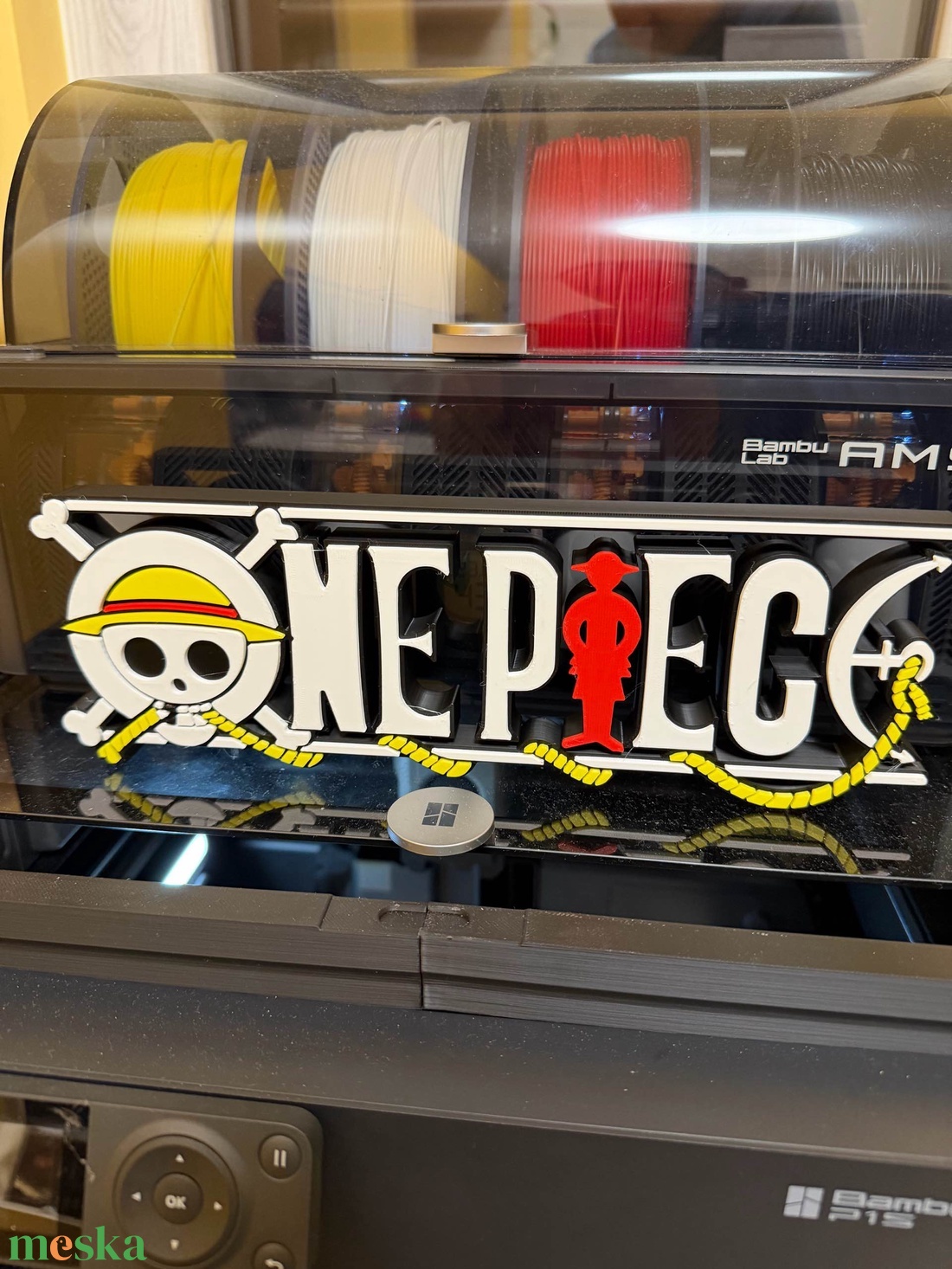 One Piece Anime Dekoráció - 3D Nyomtatott Logó - otthon & életmód - dekoráció - asztal és polc dekoráció - asztaldísz - Meska.hu