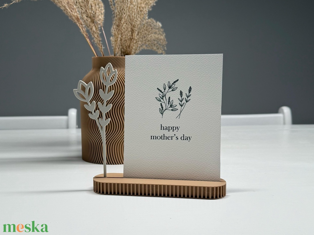 Fényképtartó és Képeslaptartó � Modern Anyák napi ajándék virágos díszítéssel - esküvő - emlék & ajándék - szülőköszöntő ajándék - Meska.hu