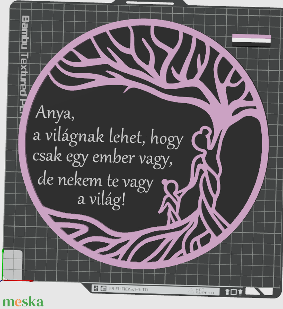 Személyre szabható Életfa dísz Édesanyáknak � Egyedi szöveggel és választható színekben - esküvő - emlék & ajándék - szülőköszöntő ajándék - Meska.hu