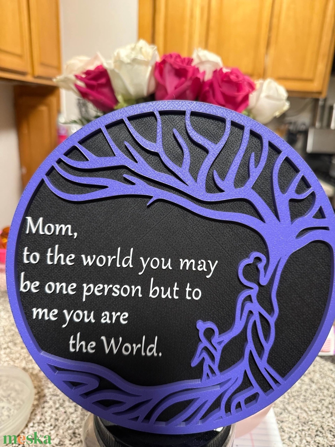 Személyre szabható Életfa dísz Édesanyáknak � Egyedi szöveggel és választható színekben - esküvő - emlék & ajándék - szülőköszöntő ajándék - Meska.hu