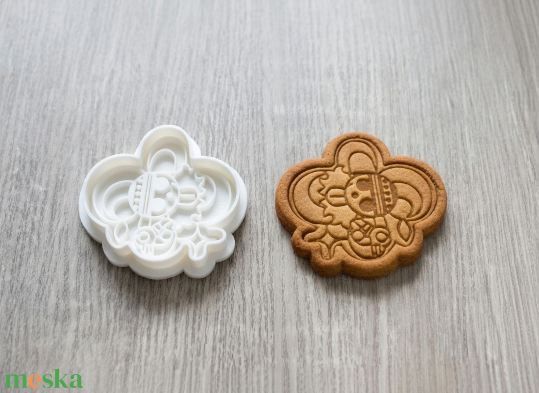 One Piece Süteménykiszúró Készlet - 6 db-os Anime Jolly Roger Szett - otthon & életmód - konyhafelszerelés, tálalás - sütés, főzés - sütikiszúró - Meska.hu