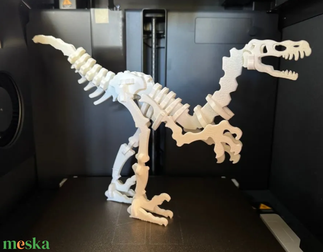 34 részes Velociraptor csontváz kirakó � 3D nyomtatott dinoszaurusz - játék & sport - puzzle - 3d puzzle - Meska.hu