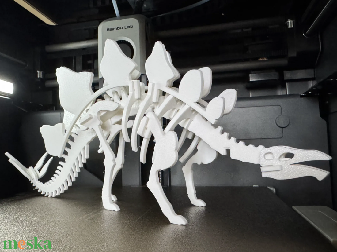 19 részes Stegosaurus csontváz kirakó � 3D nyomtatott dinoszaurusz - játék & sport - puzzle - 3d puzzle - Meska.hu