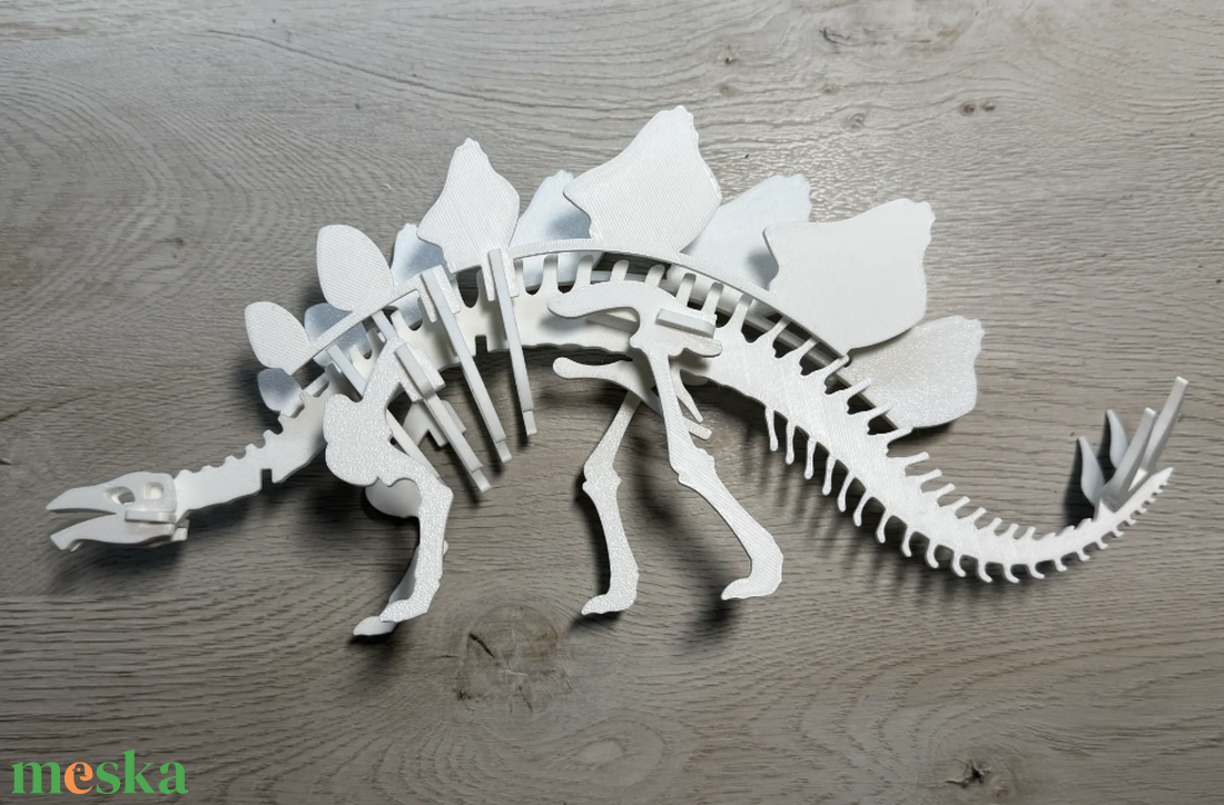 19 részes Stegosaurus csontváz kirakó � 3D nyomtatott dinoszaurusz - játék & sport - puzzle - 3d puzzle - Meska.hu