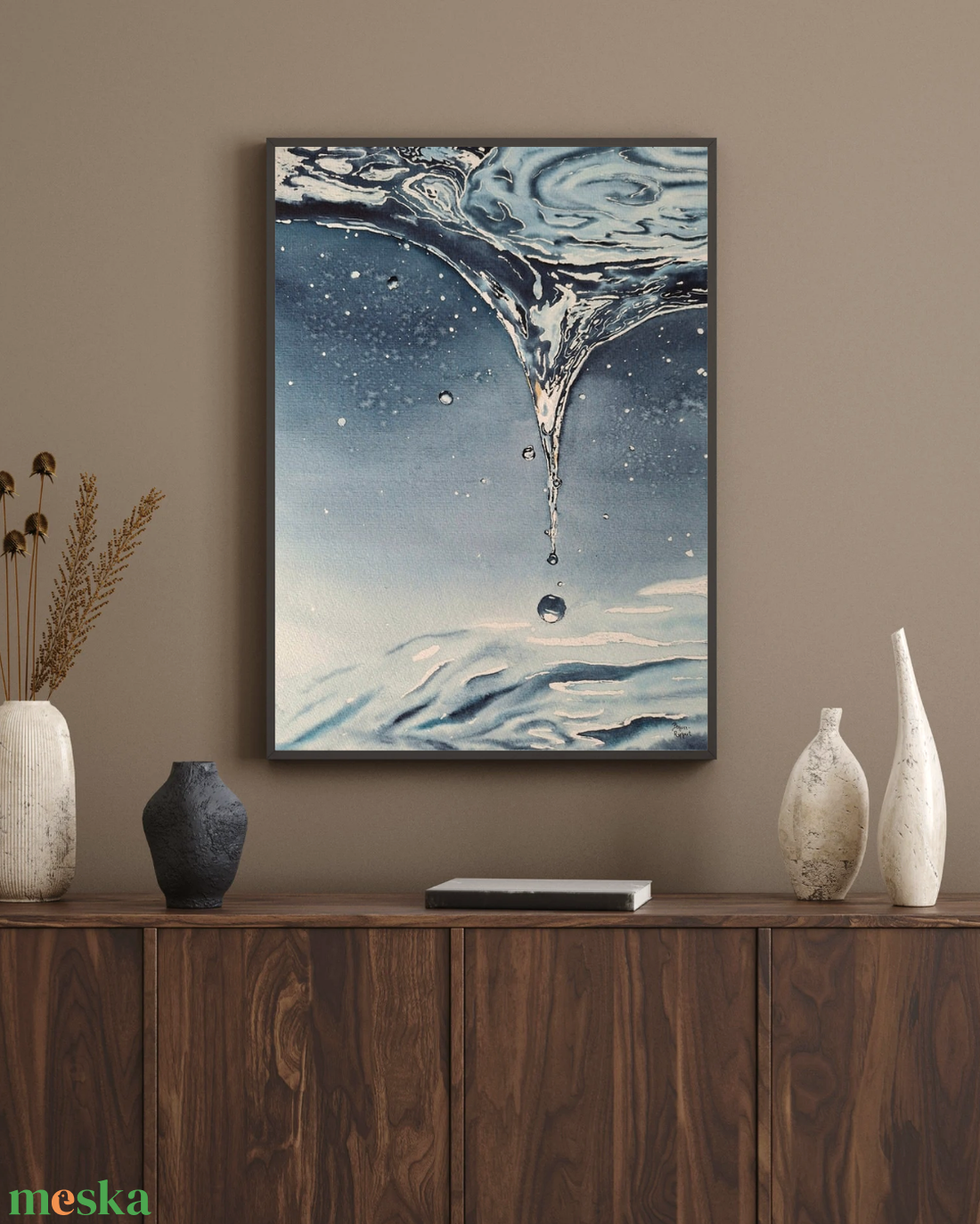 Liquid Silence - Áramló csend - művészet - festmény - akvarell - Meska.hu