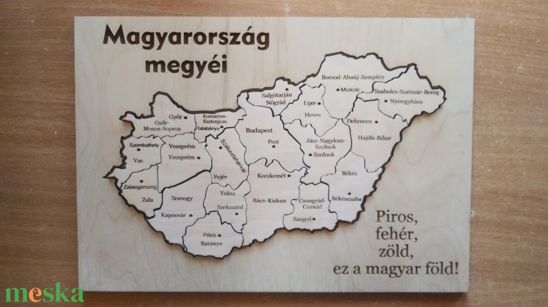 Magyarország megyéi és megyeszékhelyei Puzzle játék - játék & sport - puzzle - hagyományos puzzle - Meska.hu Magyarország megyéi és megyeszékhelyei Puzzle játék - játék & sport - puzzle - hagyományos puzzle - Meska.hu