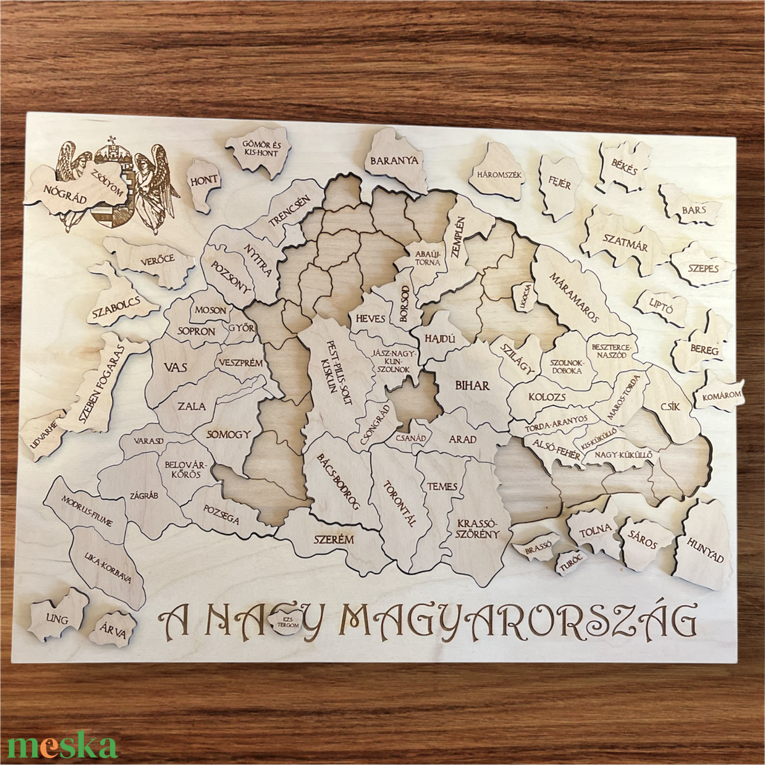 Nagy Magyarország 68 részes puzzle - játék & sport - puzzle - forma puzzle - Meska.hu