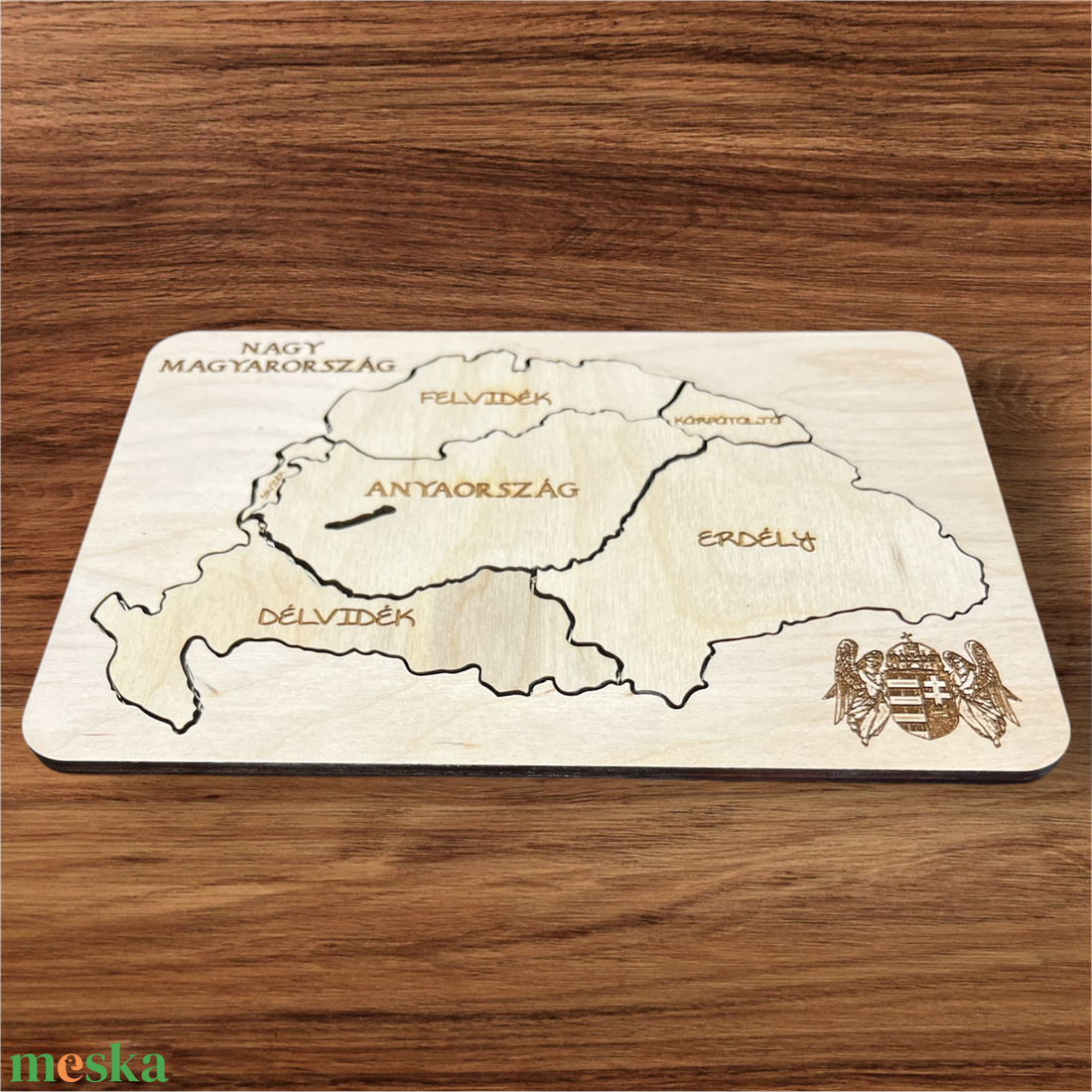 Történelmi Hazánk � 7 részes Oktató Fa Puzzle Vaktérképpel - játék & sport - puzzle - forma puzzle - Meska.hu
