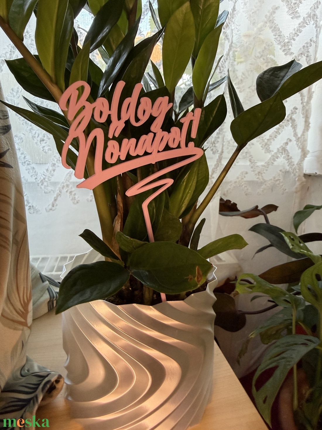 Boldog Nőnapot dekor beszúrható felirat - otthon & életmód - virágdekoráció - virágdíszítő kellékek - Meska.hu