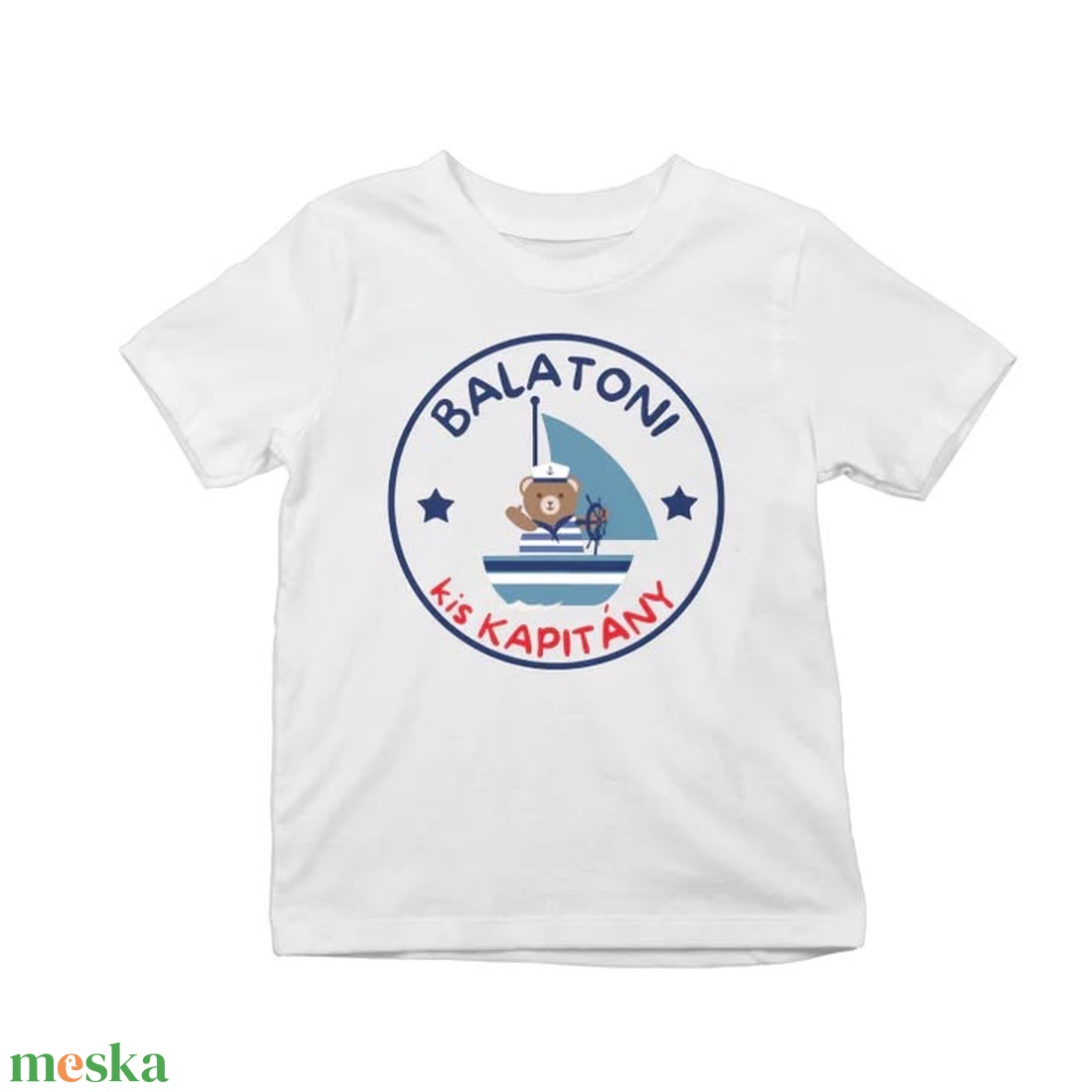 Balatoni kis kapitány gyerek póló - ruha & divat - gyerekruha - póló - Meska.hu