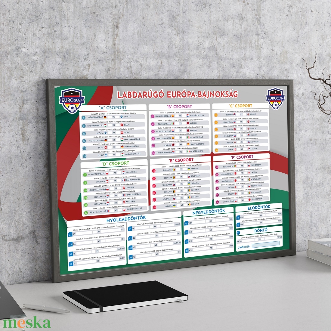 Foci EB Meccs Naptár, Menetrend - magyar nyelvű (PFZ) - művészet - grafika & illusztráció - digitális - Meska.hu Foci EB Meccs Naptár, Menetrend - magyar nyelvű (PFZ) - művészet - grafika & illusztráció - digitális - Meska.hu