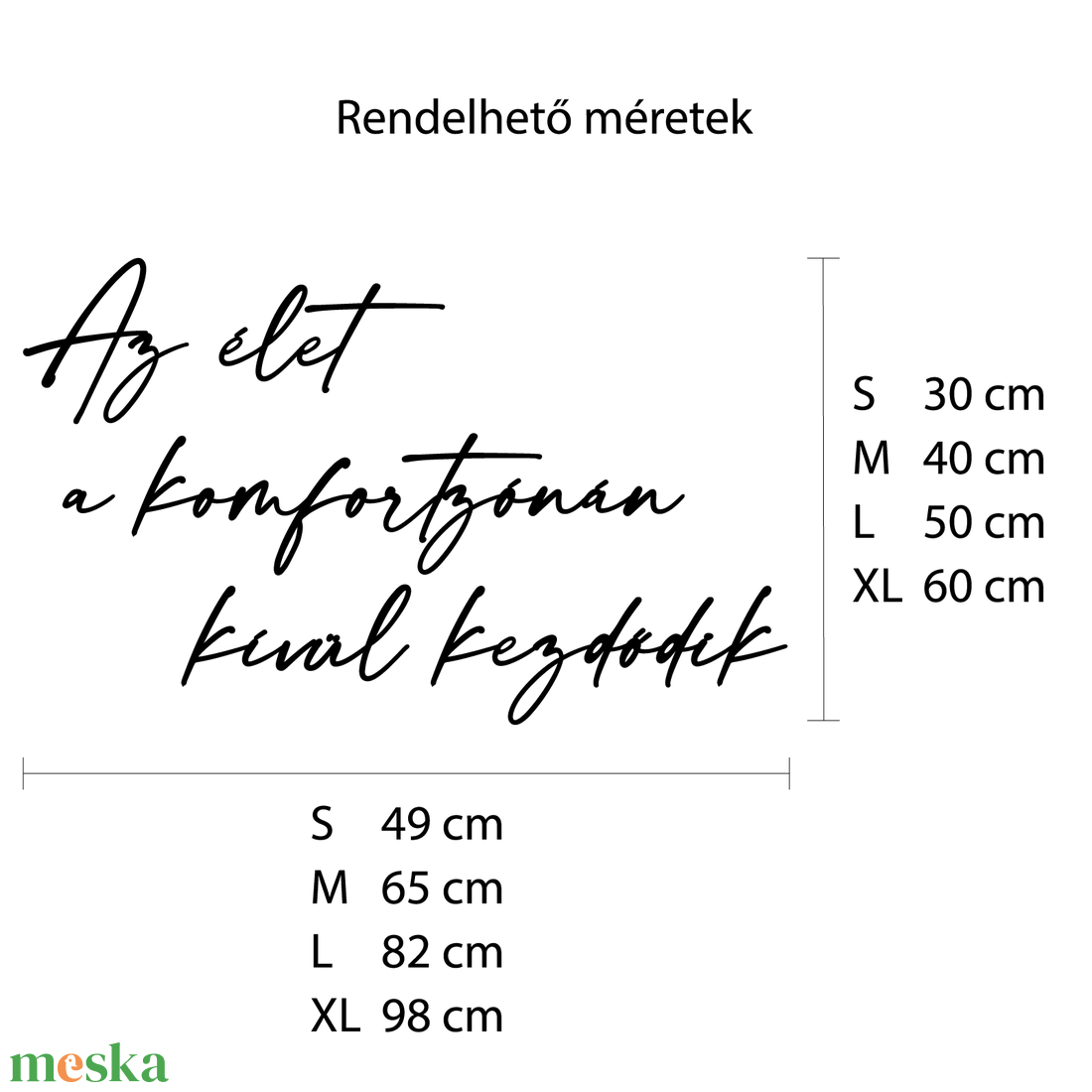 Fából készült felirat- Az élet a komfortzónán kívül kezdődik - otthon & életmód - dekoráció - fali és függő dekoráció - felirat - Meska.hu