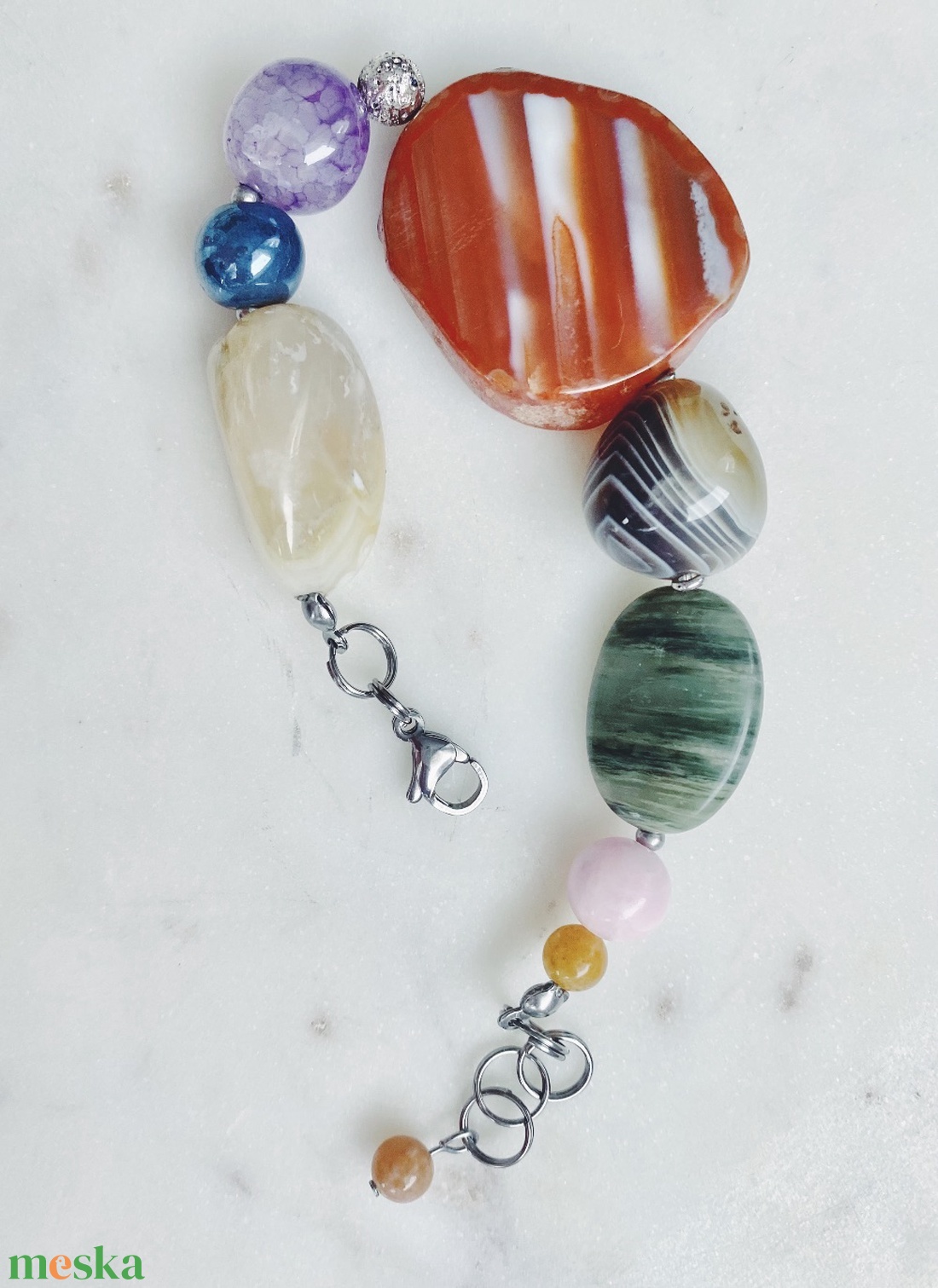 Krisztina Lango egyedi ásványkő karkötő - ékszer - karkötő - ásványkarkötő - Meska.hu