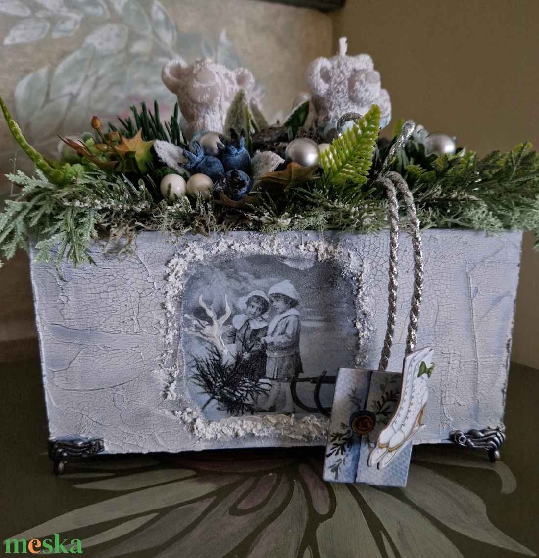 Macis adventi - karácsony - adventi díszek - adventi asztaldísz - Meska.hu