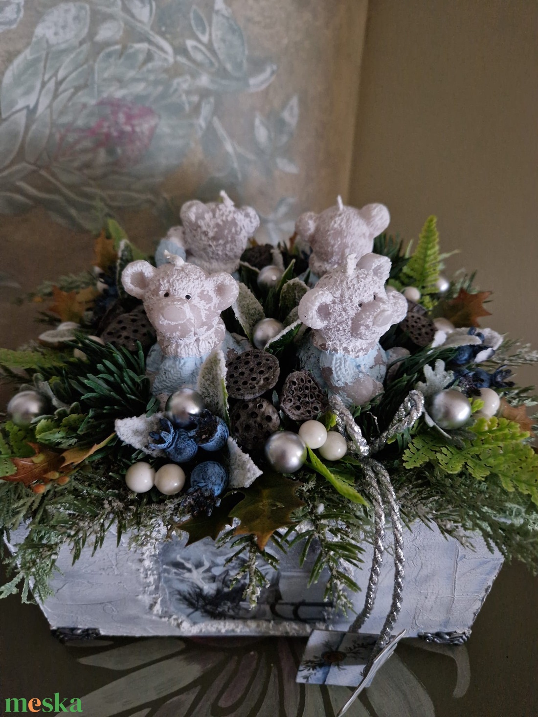 Macis adventi - karácsony - adventi díszek - adventi asztaldísz - Meska.hu