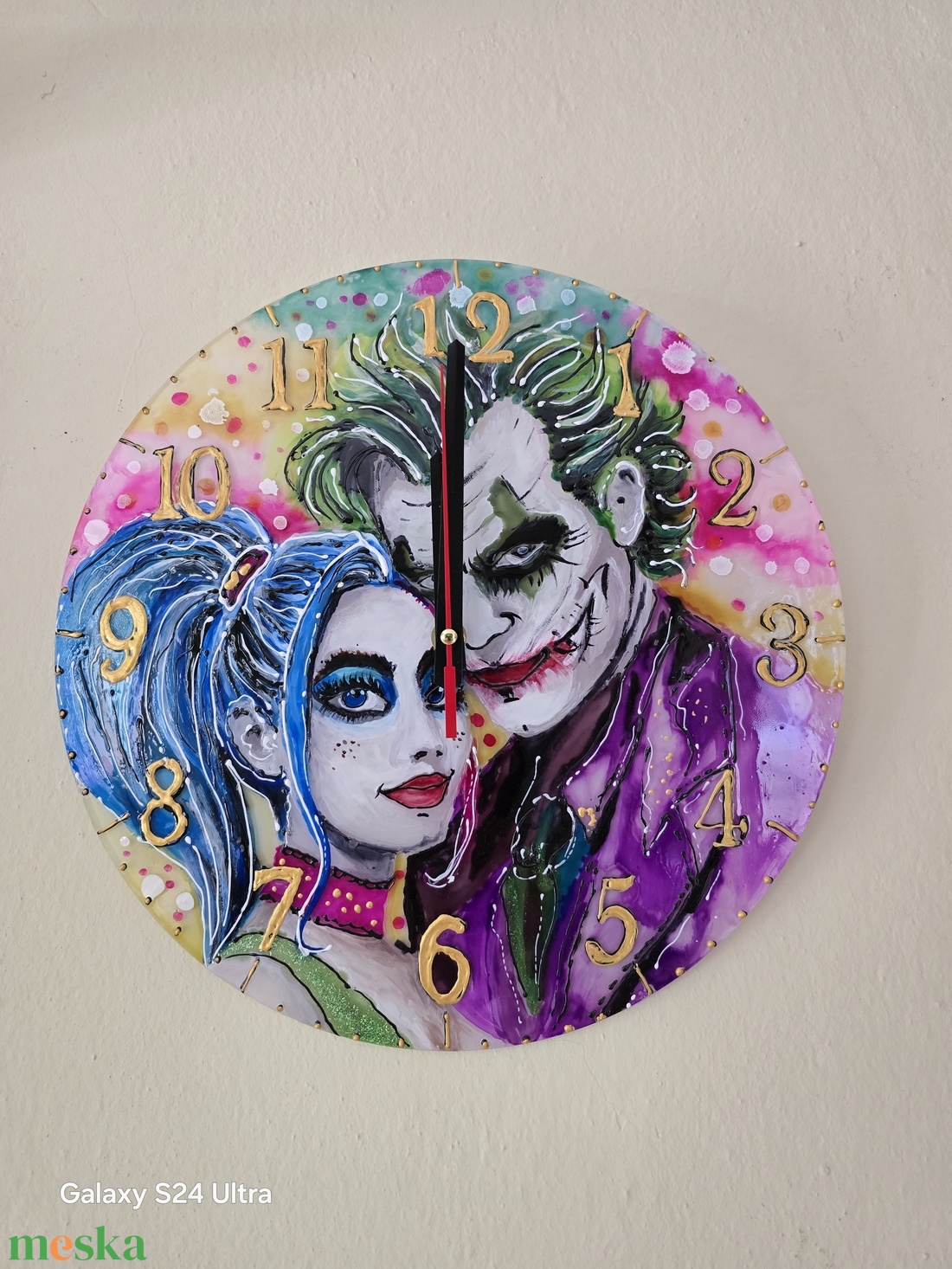 Joker és Harly - otthon & életmód - dekoráció - fali és függő dekoráció - falióra & óra - Meska.hu