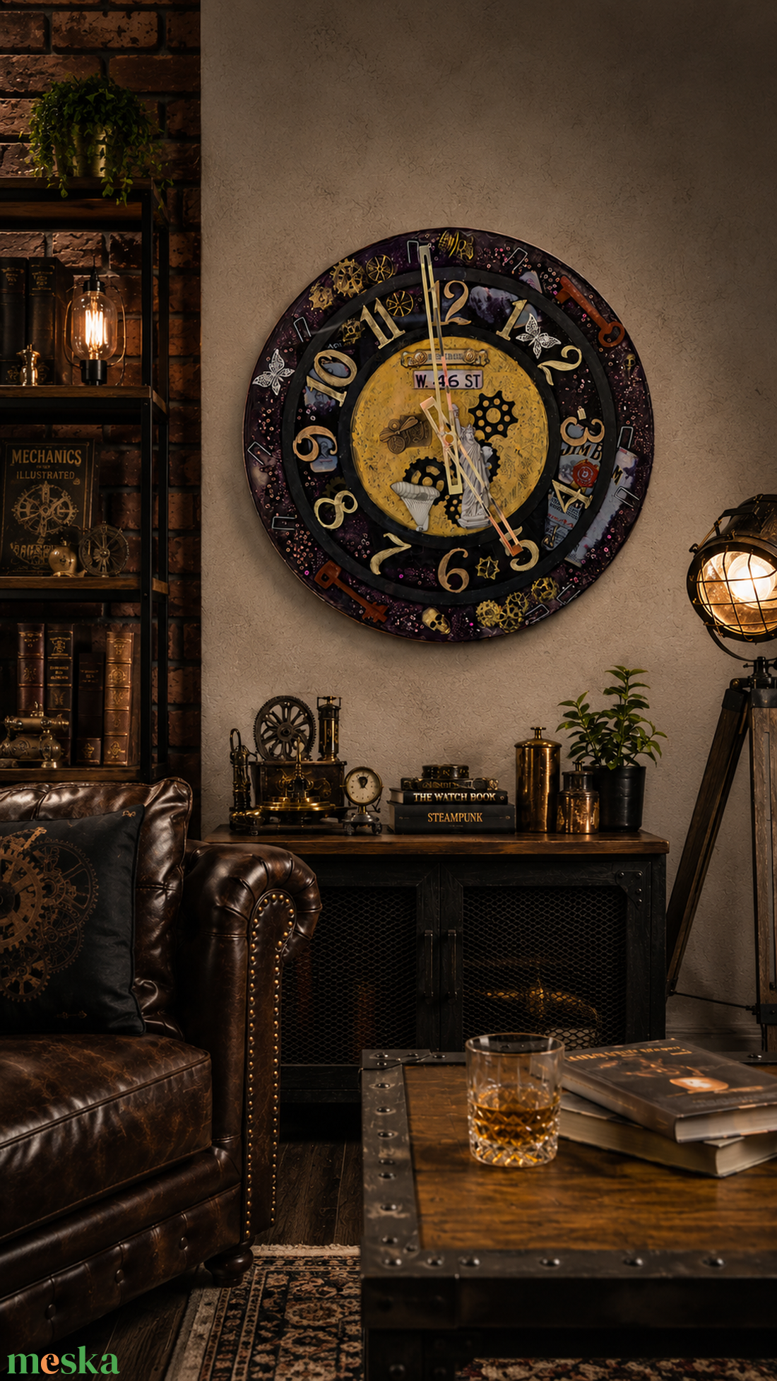 Steampunk falióra - otthon & életmód - dekoráció - fali és függő dekoráció - falióra & óra - Meska.hu