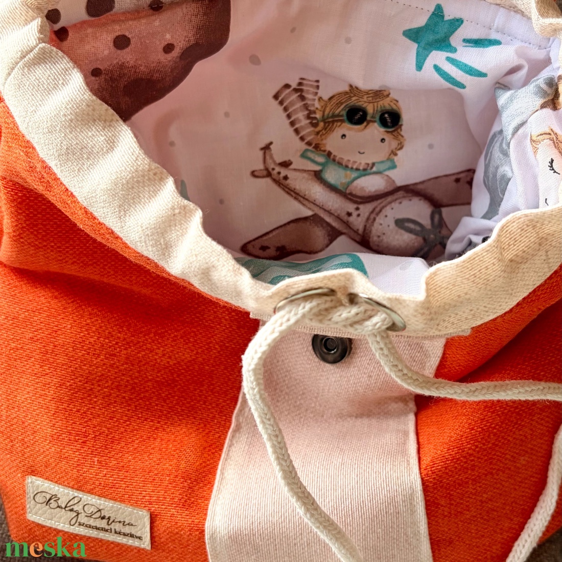 Rókás gyermek hátizsák - játék & sport - ovis felszerelés - ovis hátizsák - Meska.hu