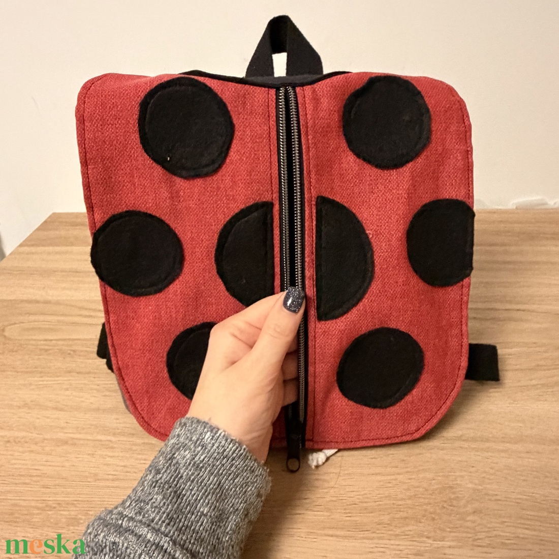 Katicabogaras gyermek hátizsák - játék & sport - ovis felszerelés - ovis hátizsák - Meska.hu