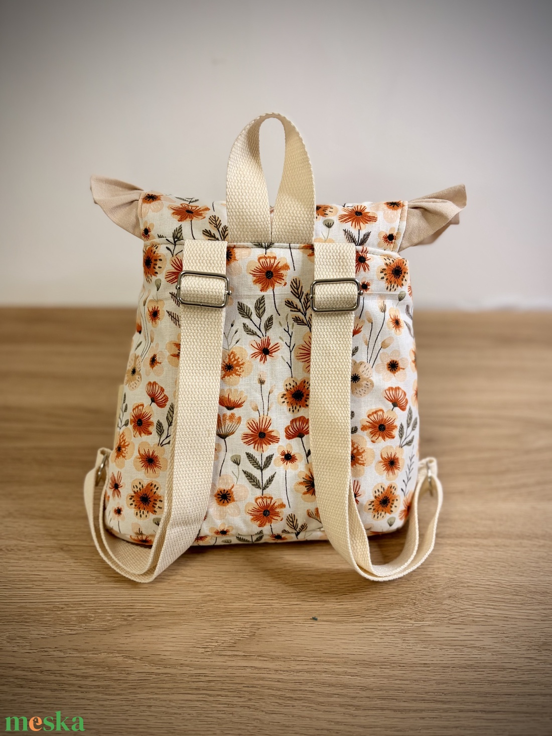 Virágos, fodros gyermek hátizsák - játék & sport - ovis felszerelés - ovis hátizsák - Meska.hu