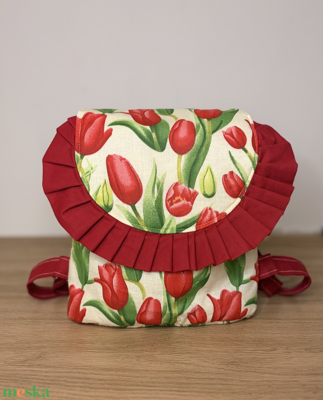 Tulipános gyermek hátizsák - játék & sport - ovis felszerelés - ovis hátizsák - Meska.hu