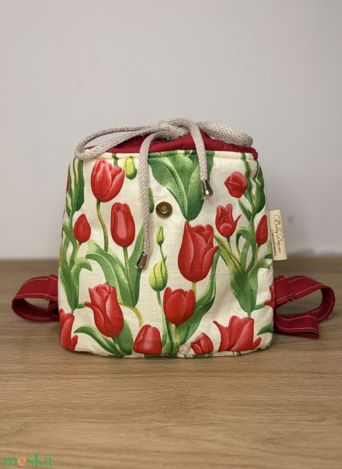 Tulipános gyermek hátizsák - játék & sport - ovis felszerelés - ovis hátizsák - Meska.hu