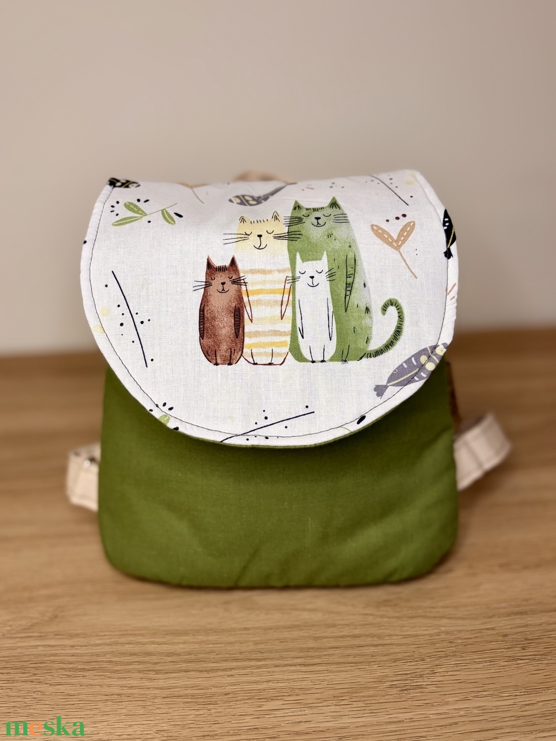 Cica család gyermek hátizsák - játék & sport - ovis felszerelés - ovis hátizsák - Meska.hu