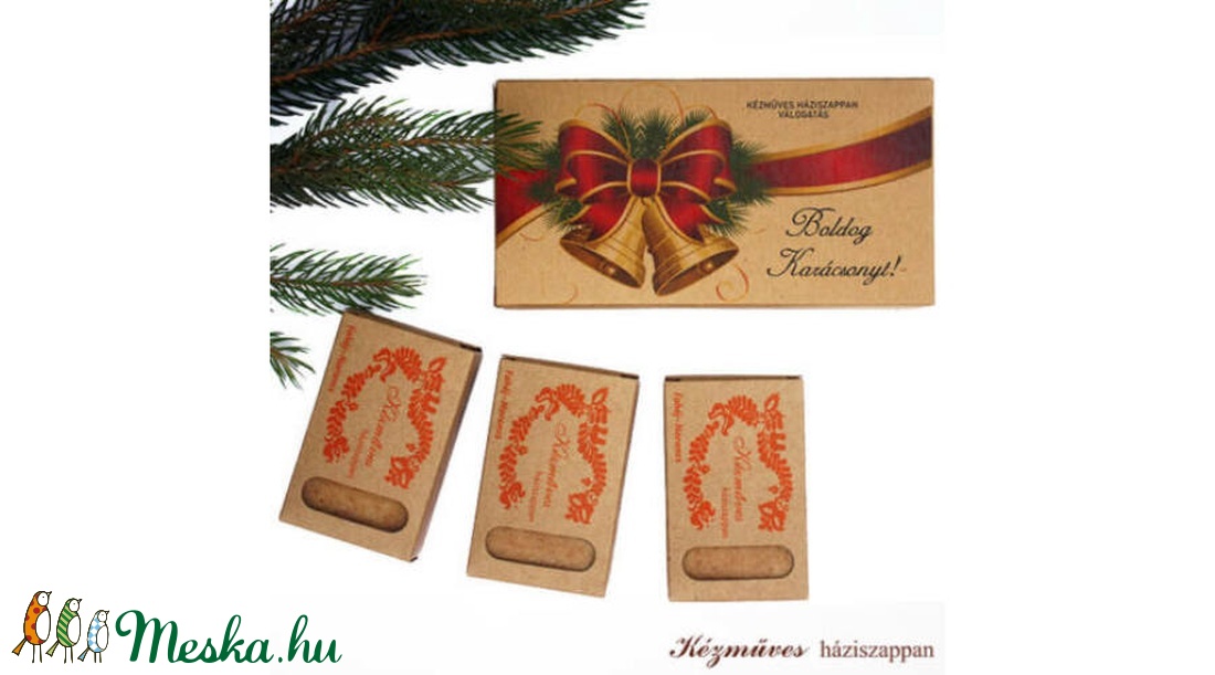 Kézműves háziszappan válogatás 3 db szappan díszdobozban - szépségápolás - szappan & fürdés - Meska.hu