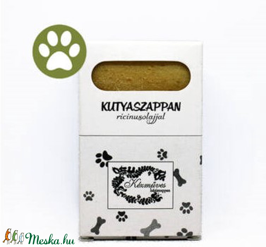 Kutyafürdető szappan ricinusolajjal 80g - szépségápolás - szappan & fürdés - kézműves szappan - Meska.hu