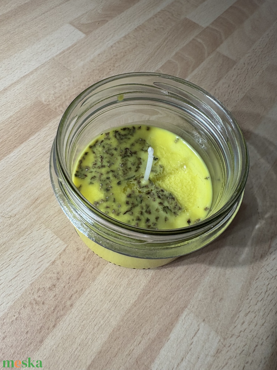 Sárgadinnyés szójagyertya - otthon & életmód - gyertya, illat, aroma - gyertya - Meska.hu
