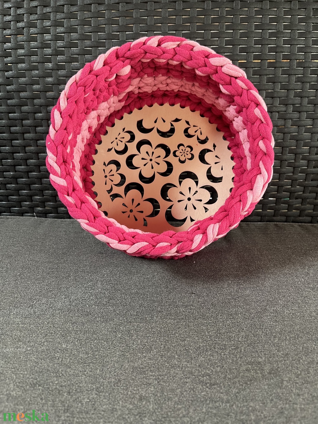 Pink kosár - táska & tok - kosár - Meska.hu