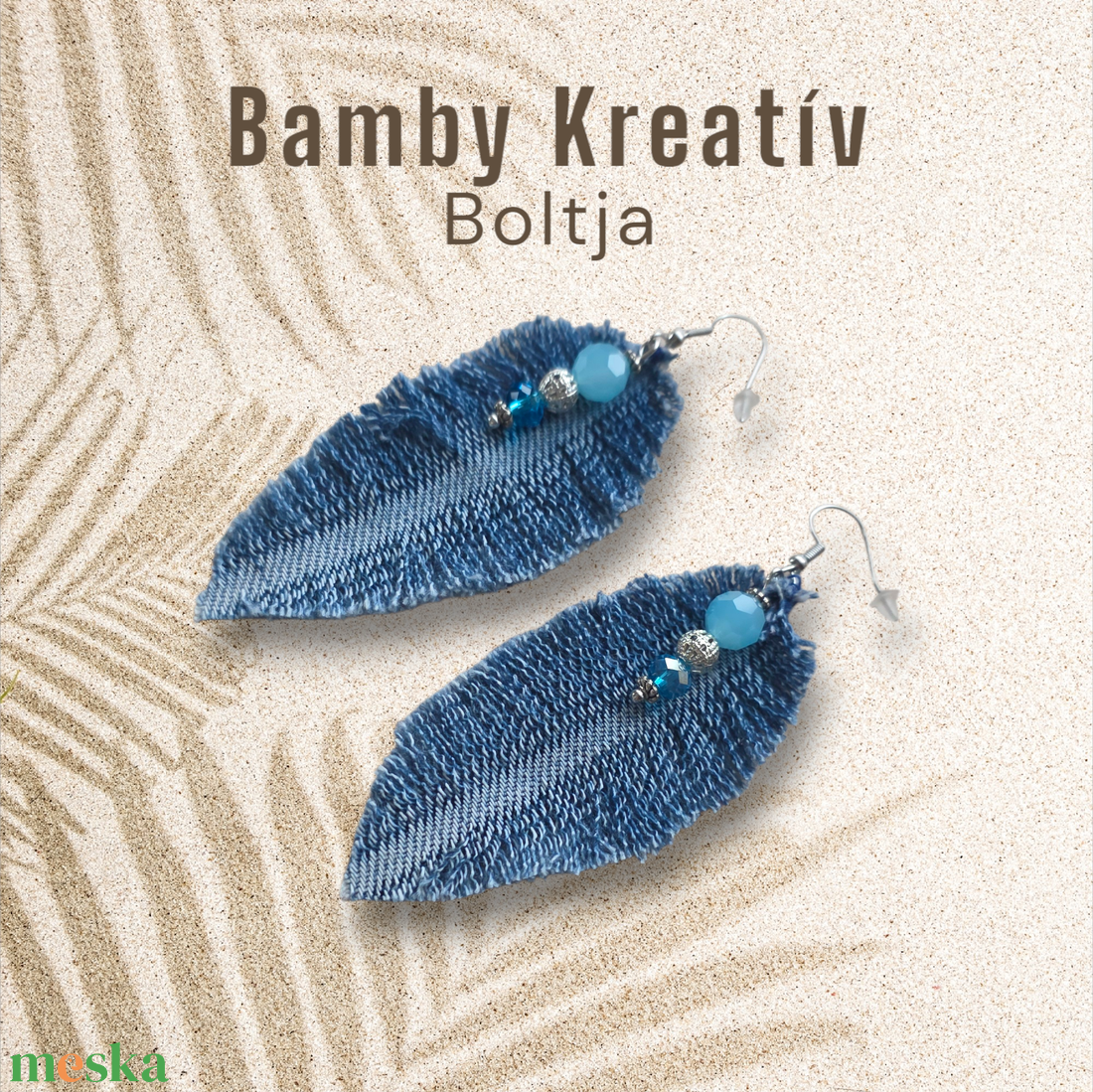 Farmer fülbevaló ásványgyönggyel - ékszer - fülbevaló - lógó fülbevaló - Meska.hu