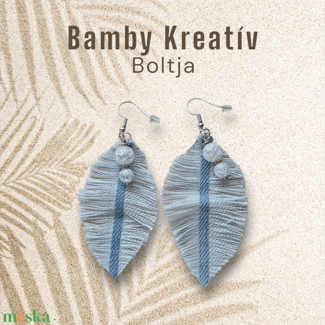 Farmer fülbevaló ásványgyönggyel - ékszer - fülbevaló - lógó fülbevaló - Meska.hu