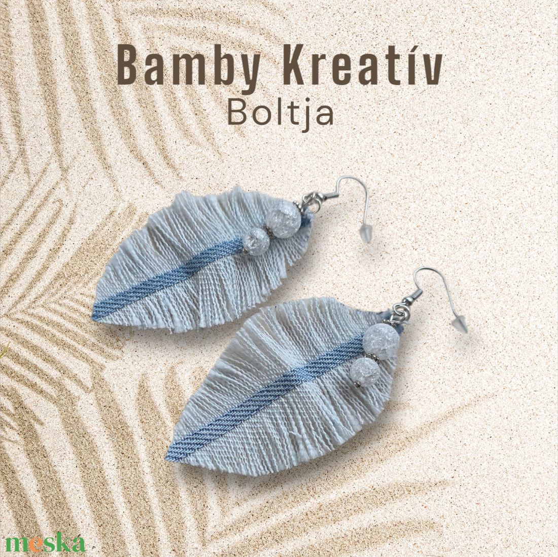 Farmer fülbevaló ásványgyönggyel - ékszer - fülbevaló - lógó fülbevaló - Meska.hu