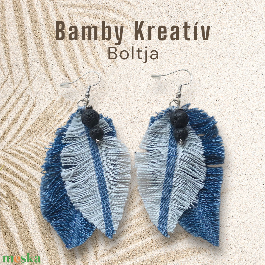 Farmer fülbevaló ásványgyönggyel - ékszer - fülbevaló - lógó fülbevaló - Meska.hu