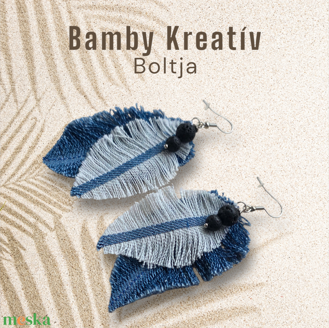 Farmer fülbevaló ásványgyönggyel - ékszer - fülbevaló - lógó fülbevaló - Meska.hu