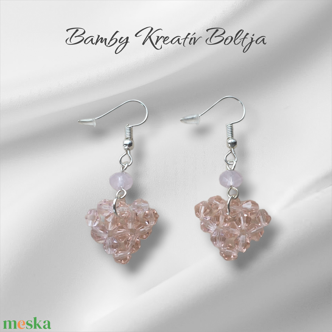 Csiszolt gyöngy fülbevaló - ékszer - fülbevaló - lógó fülbevaló - Meska.hu