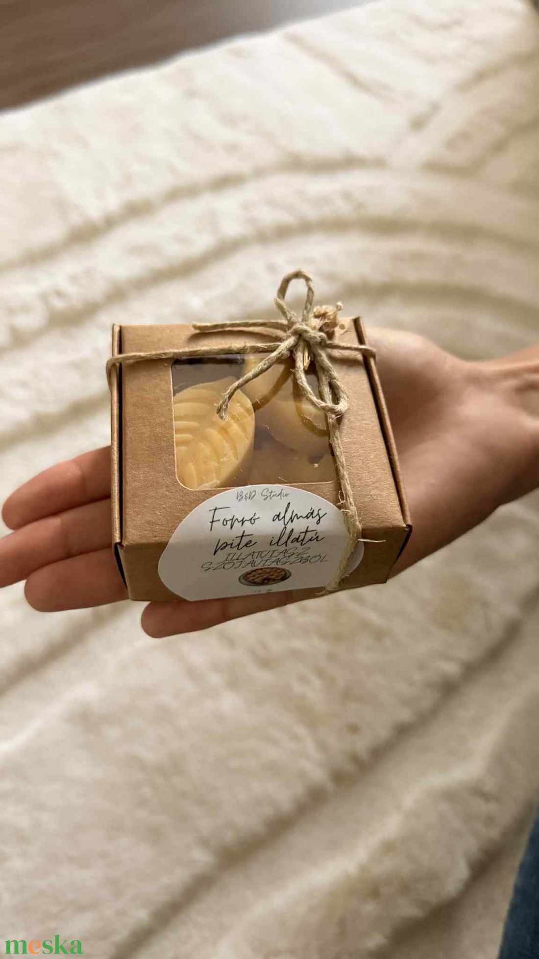 Forró almás pite illatú illatviasz szójaviaszból - otthon & életmód - gyertya, illat, aroma - illatviasz - Meska.hu