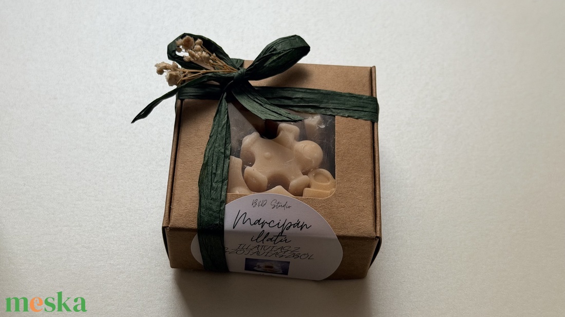 Marcipán illatú illatviasz szójaviaszból - otthon & életmód - gyertya, illat, aroma - illatviasz - Meska.hu