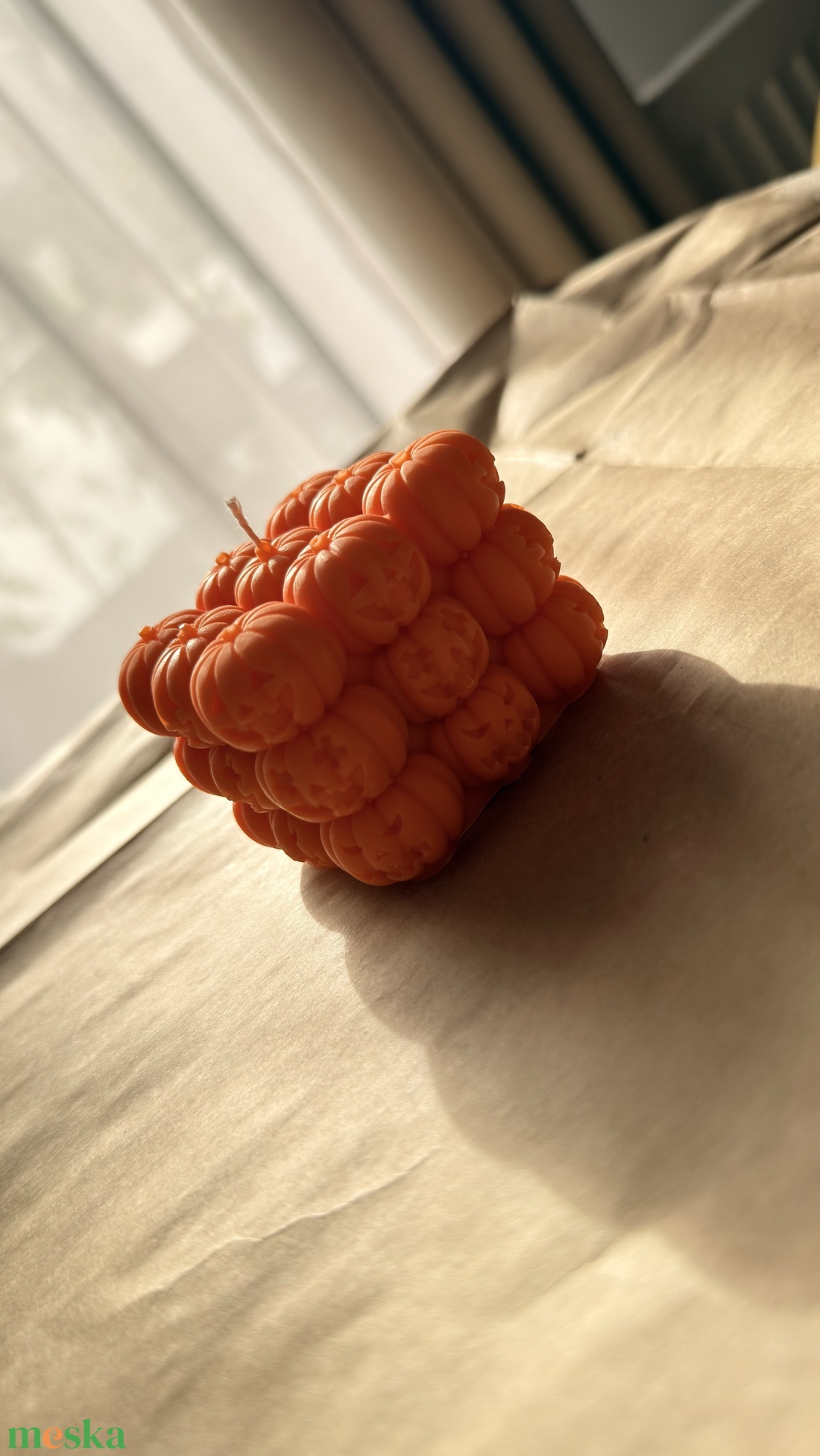 Halloween gyertya - kellékek & szerszámok - dekorációs kellékek - dekorációs gyertya - Meska.hu