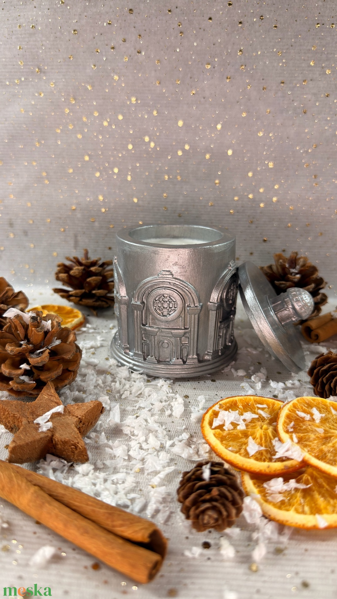 Szójaviasz illatgyertya fahéj illattal - otthon & életmód - gyertya, illat, aroma - gyertya - Meska.hu