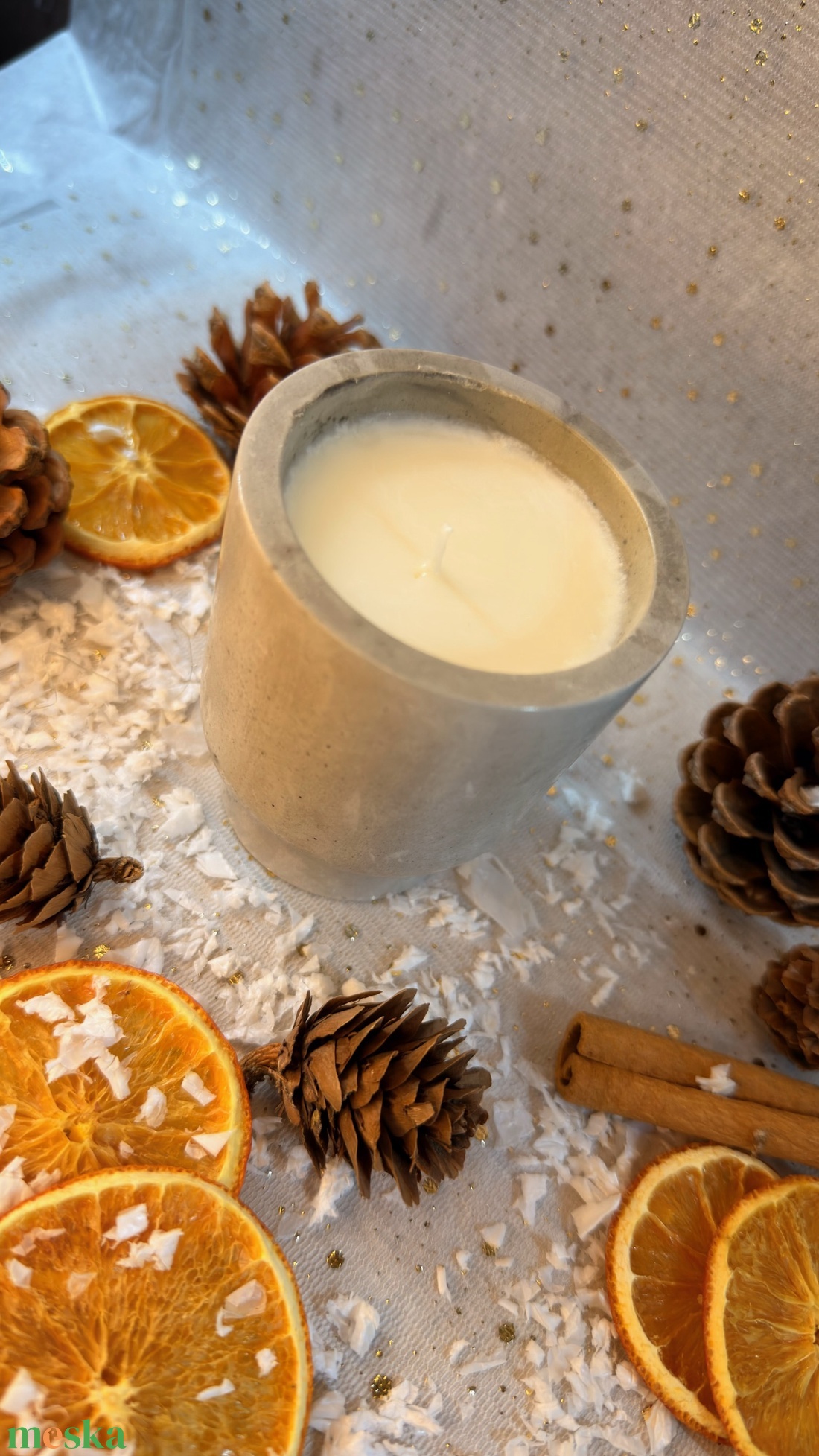 Fahéjas alma illatú gyertya - otthon & életmód - gyertya, illat, aroma - gyertya - Meska.hu