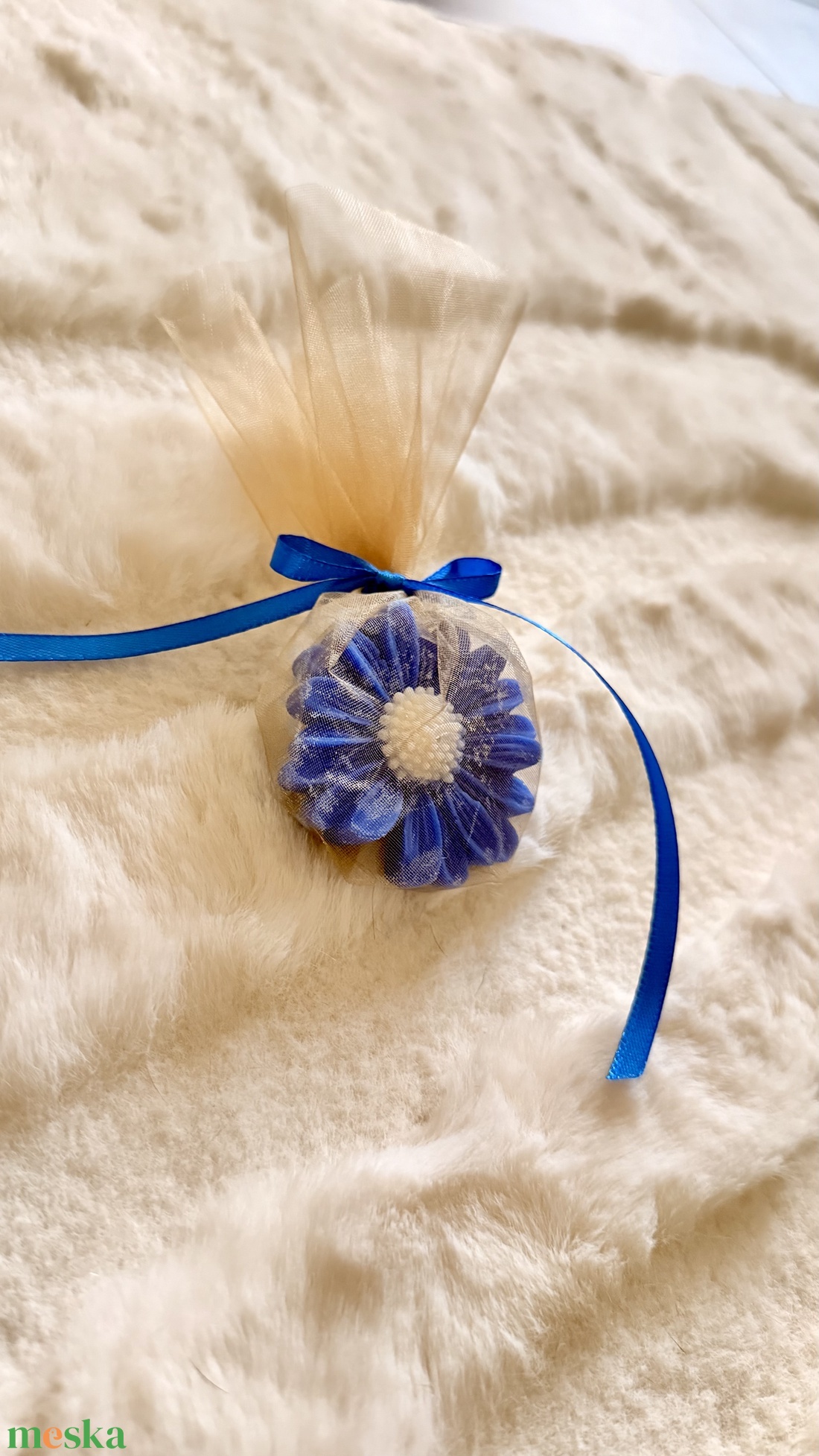 Virág alakú gyertya szójaviaszból - otthon & életmód - gyertya, illat, aroma - gyertya - Meska.hu