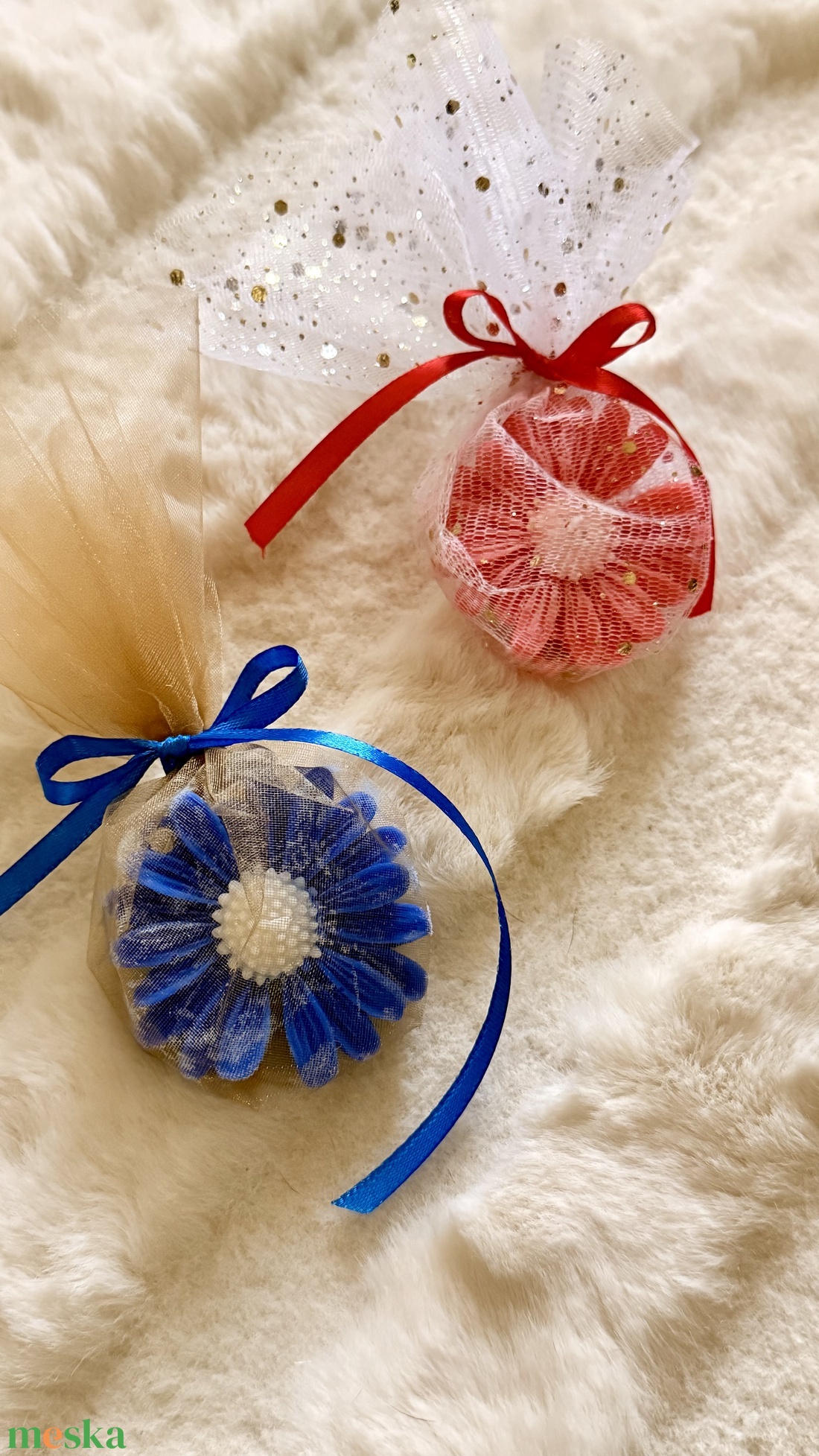 Virág alakú gyertya szójaviaszból - otthon & életmód - gyertya, illat, aroma - gyertya - Meska.hu