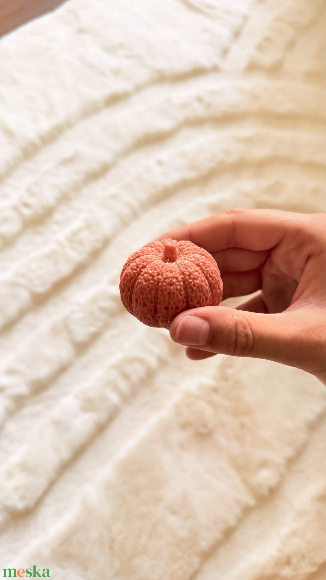 Tök alakú illatviasz forró almás pite illattal - otthon & életmód - gyertya, illat, aroma - illatviasz - Meska.hu