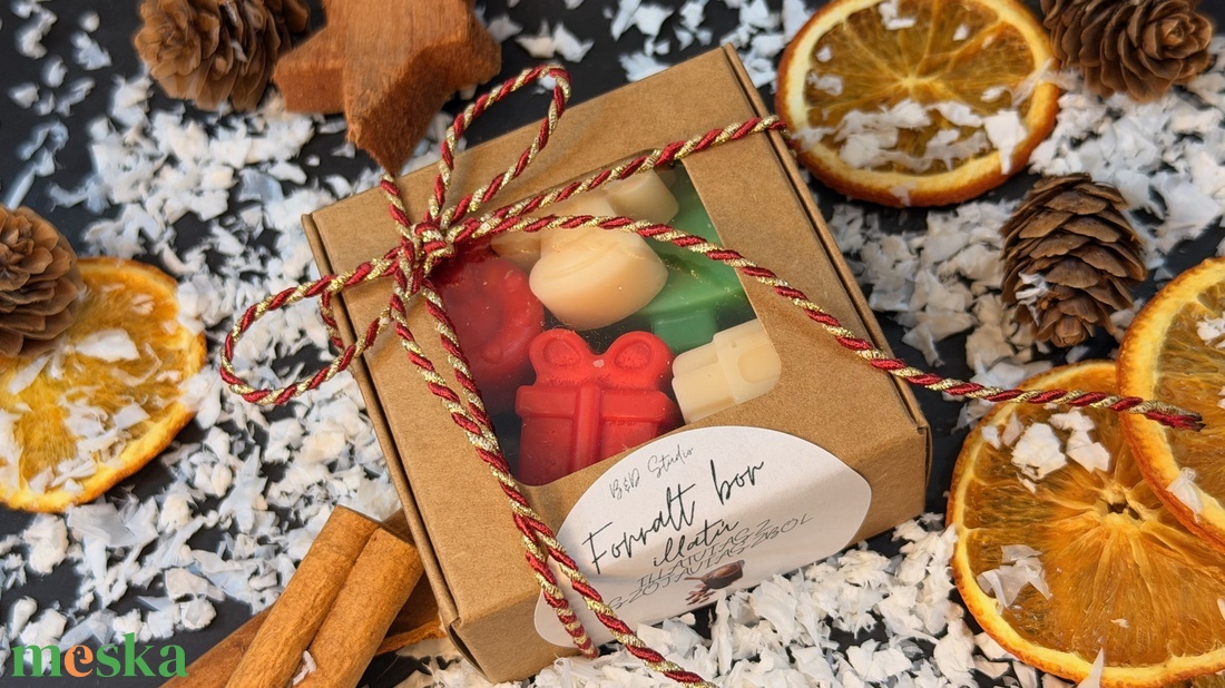 Forralt bor illatú illatviasz - otthon & életmód - gyertya, illat, aroma - illatviasz - Meska.hu