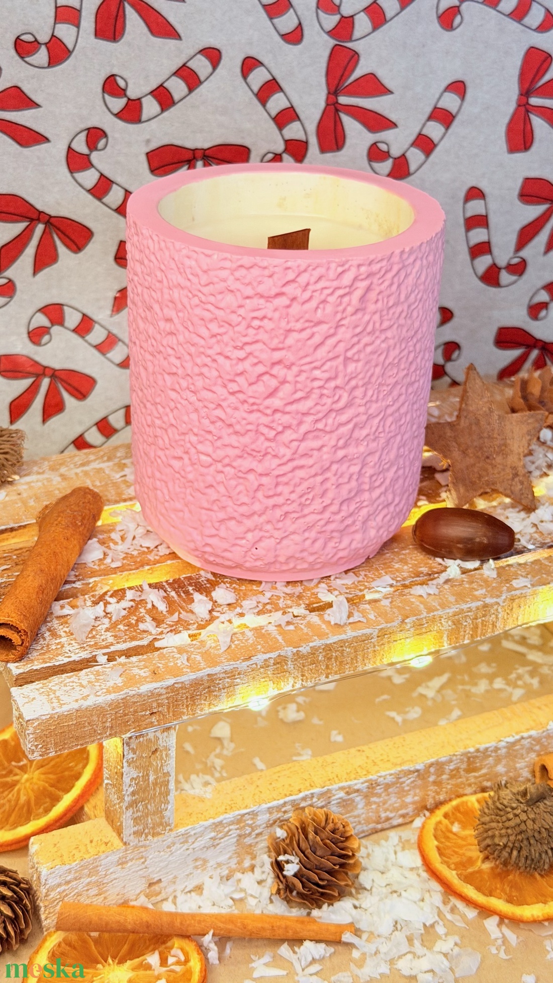 Szójaviasz illatgyertya forró almás pite illattal - otthon & életmód - gyertya, illat, aroma - gyertya - Meska.hu