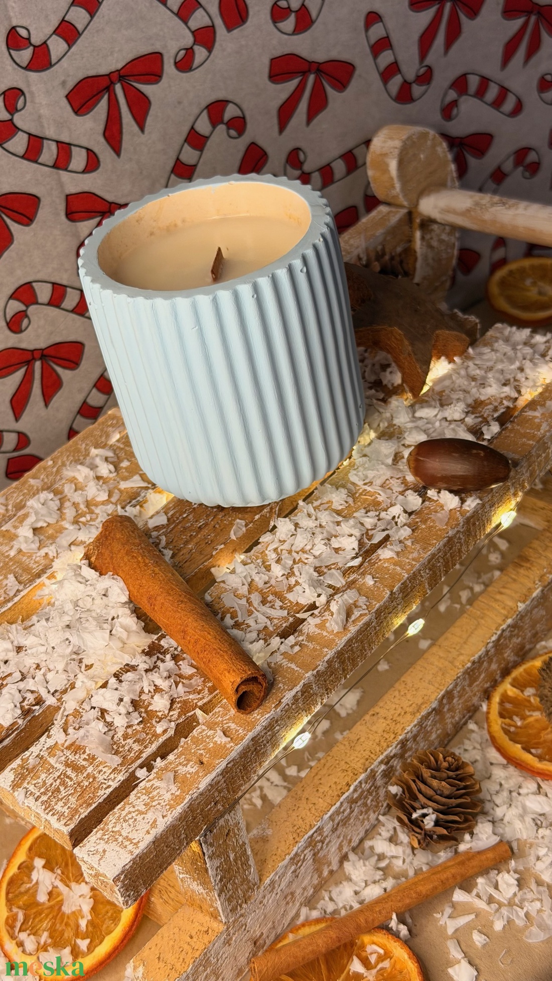 Szójaviasz illatgyertya kézzel készített kerámia tégelyben, tetővel - otthon & életmód - gyertya, illat, aroma - gyertya - Meska.hu