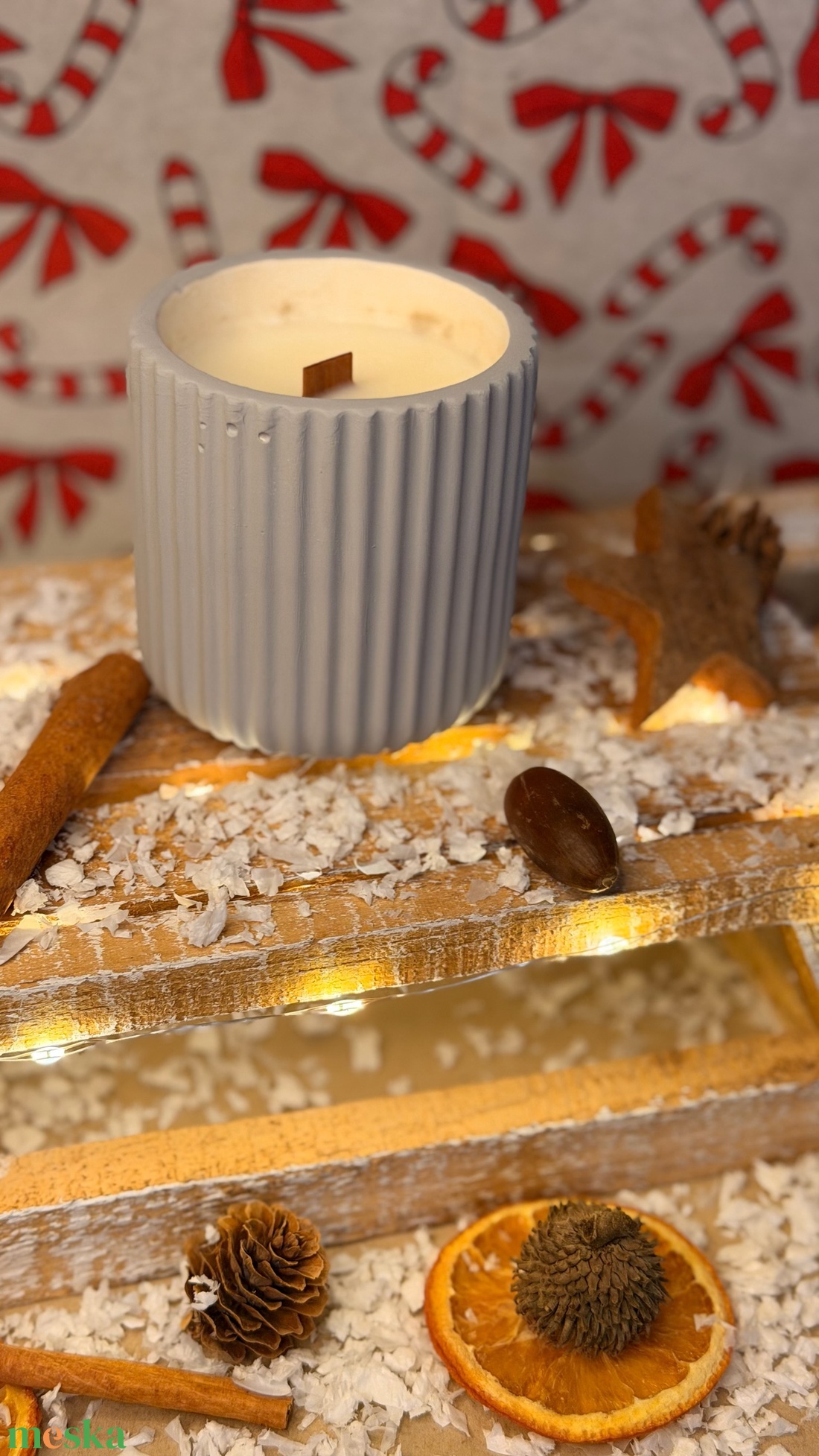 Szójaviasz illatgyertya kézzel készített kerámia tégelyben, tetővel - otthon & életmód - gyertya, illat, aroma - gyertya - Meska.hu