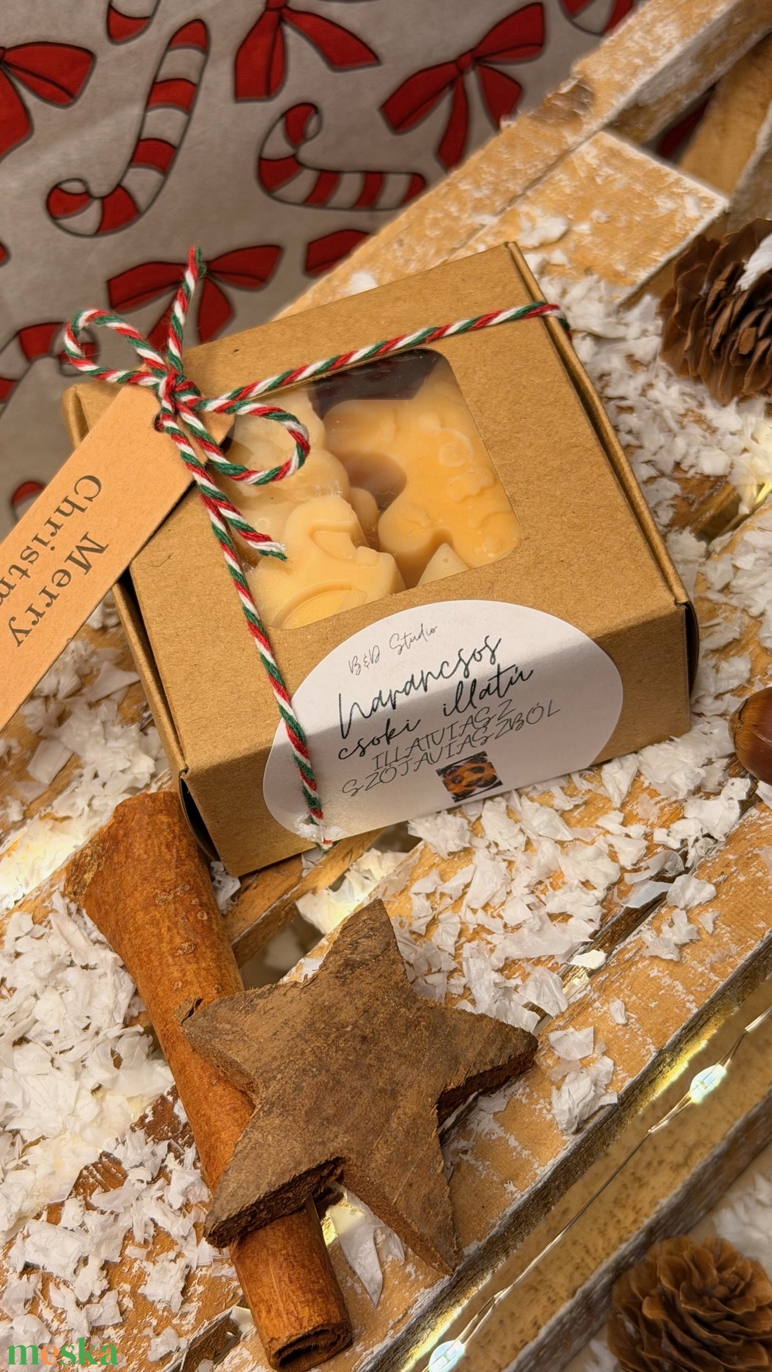 Narancsos csoki illatú illatviasz szójaviaszból - otthon & életmód - gyertya, illat, aroma - illatviasz - Meska.hu